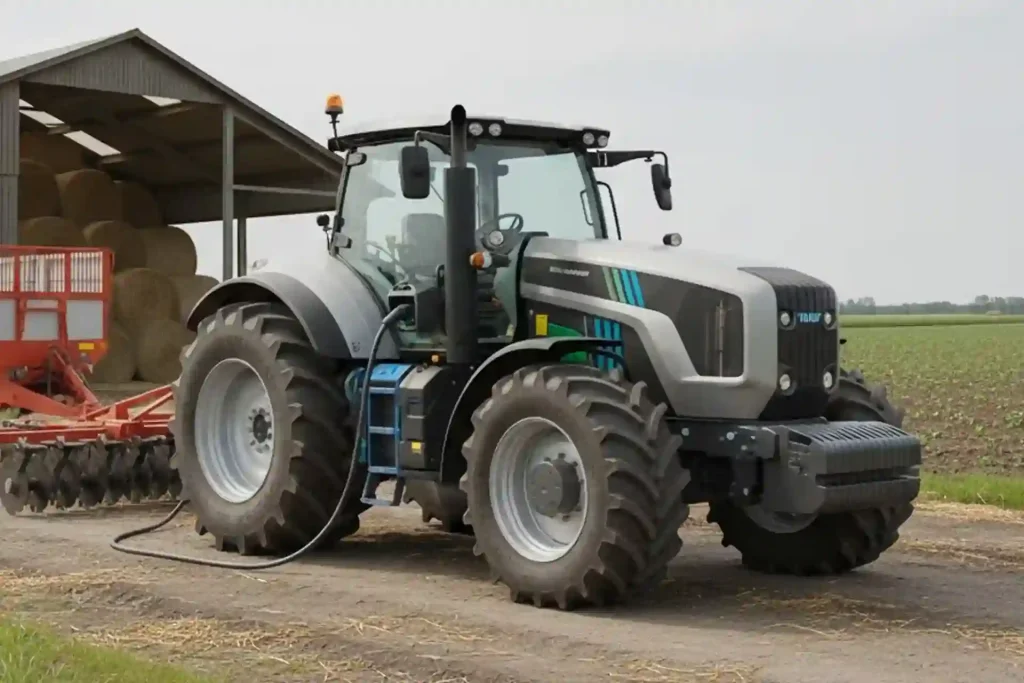 Elektrifizierter Traktor